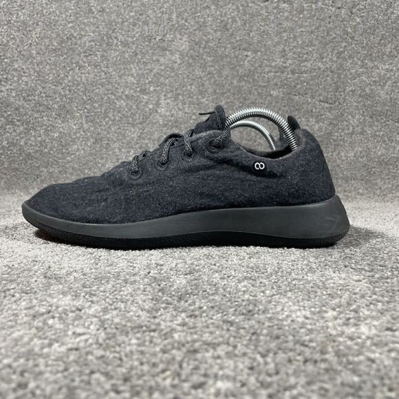 Allbirds Superfine Certified Merino Wool Runners WR Sneakers Black Mens Sz 10 - Picture 6 of 12